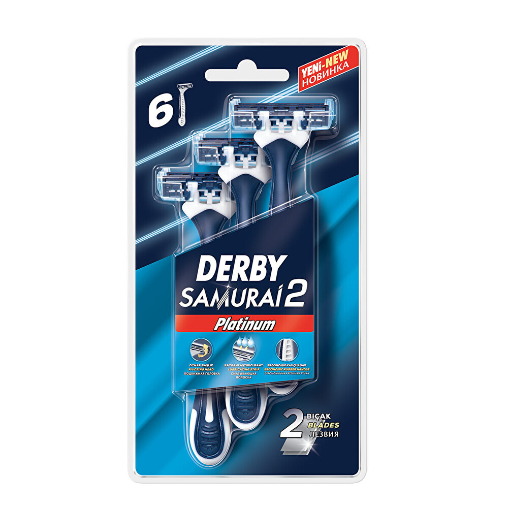 Derby Samurai Platinum 2 Blister 6'lı Tıraş Bıçağı ve Yedekleri Fiyatı