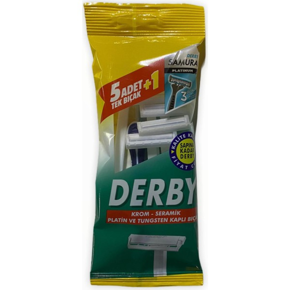 Derby Tek Bıçak 5'li + Derby Samurai 1 Adet Oto Boyaları Fiyatı