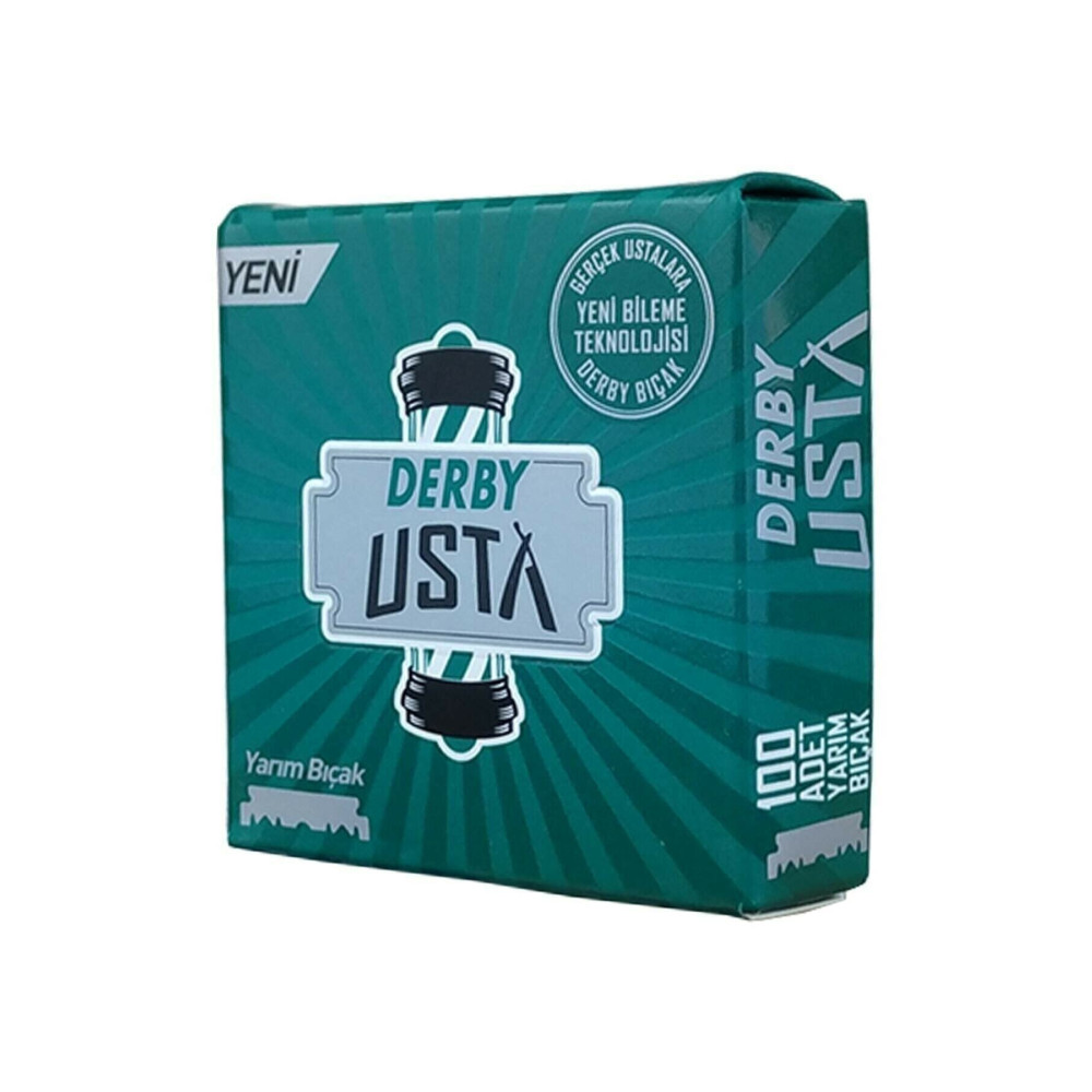 Derby Usta Yarım Jilet Berber Bıçak Ustura Tıraş Jileti 100 Lü Paket Tıraş Bıçağı ve Yedekleri Fiyatı