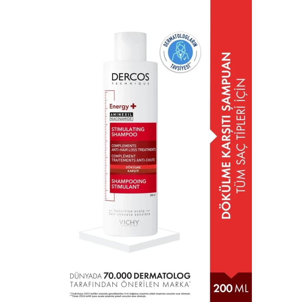Dercos Energy Saç Dökülmesine Karşı Güçlendirici & Hacim Veren Şampuan 200 Ml Şampuan ve Saç Kremi Fiyatı