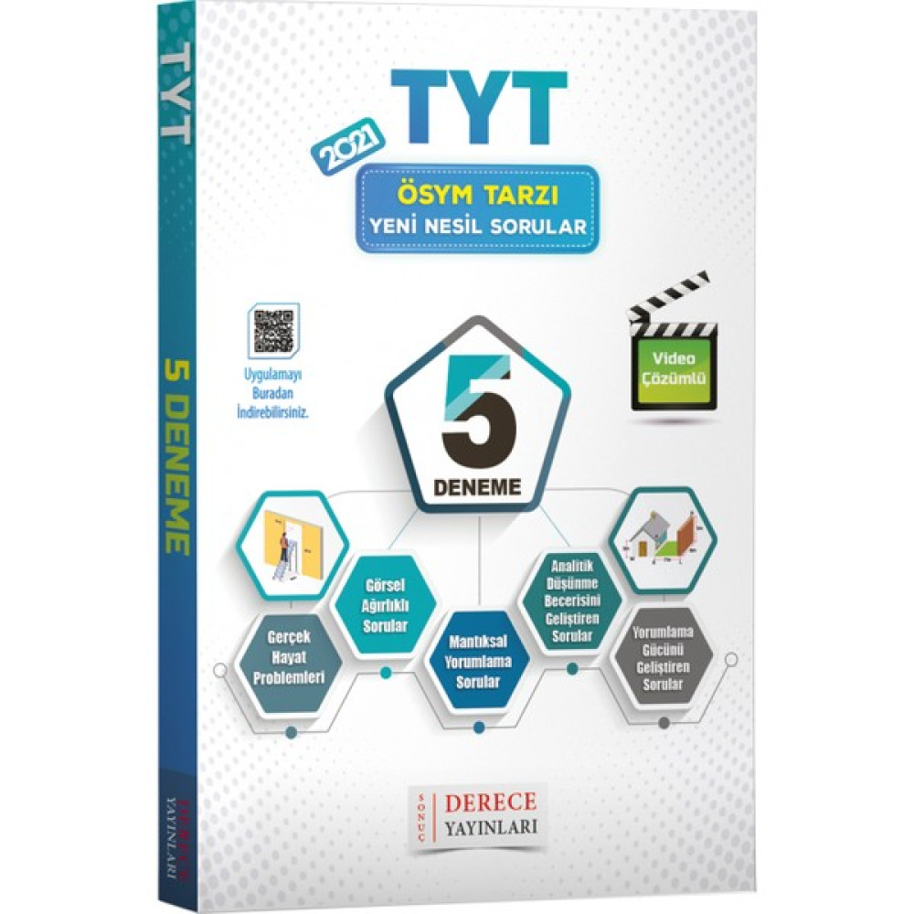 Derece Yayınları TYT Genel 5'li Deneme Kaynak Kitapları Fiyatı