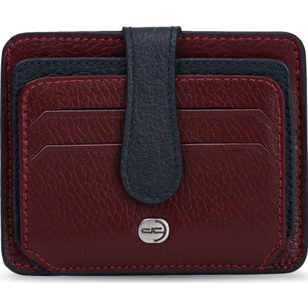 Deri Company Erkek Hakiki (Gerçek) Deri Cüzdan Kartlık Floater Desenli Bordo Lacivert (878BL) 113516 Erkek Cüzdan Fiyatı
