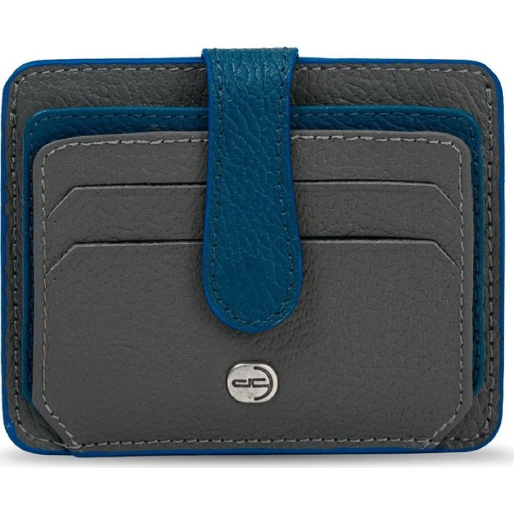 Deri Company Erkek Hakiki (Gerçek) Deri Cüzdan Kartlık Floater Desenli Gri Mavi (878GM) 113516 Erkek Cüzdan Fiyatı