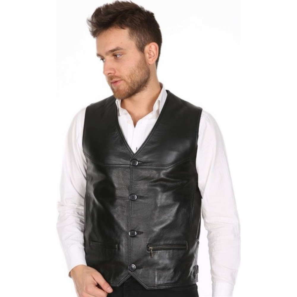 Deri Erkek Casual Deri Yelek Erkek Ceket Fiyatı