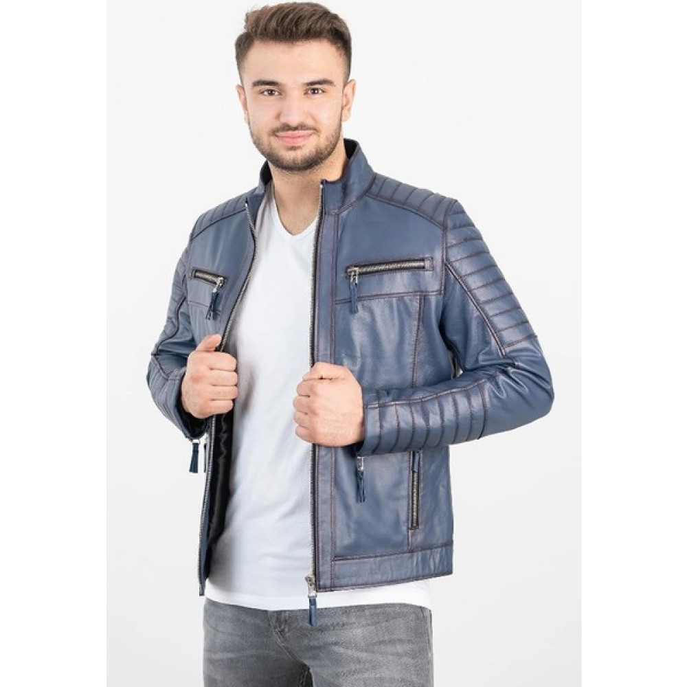 Deriburada Hakiki Deri Yeni Motorcu Montu Erkek Mont Fiyatı