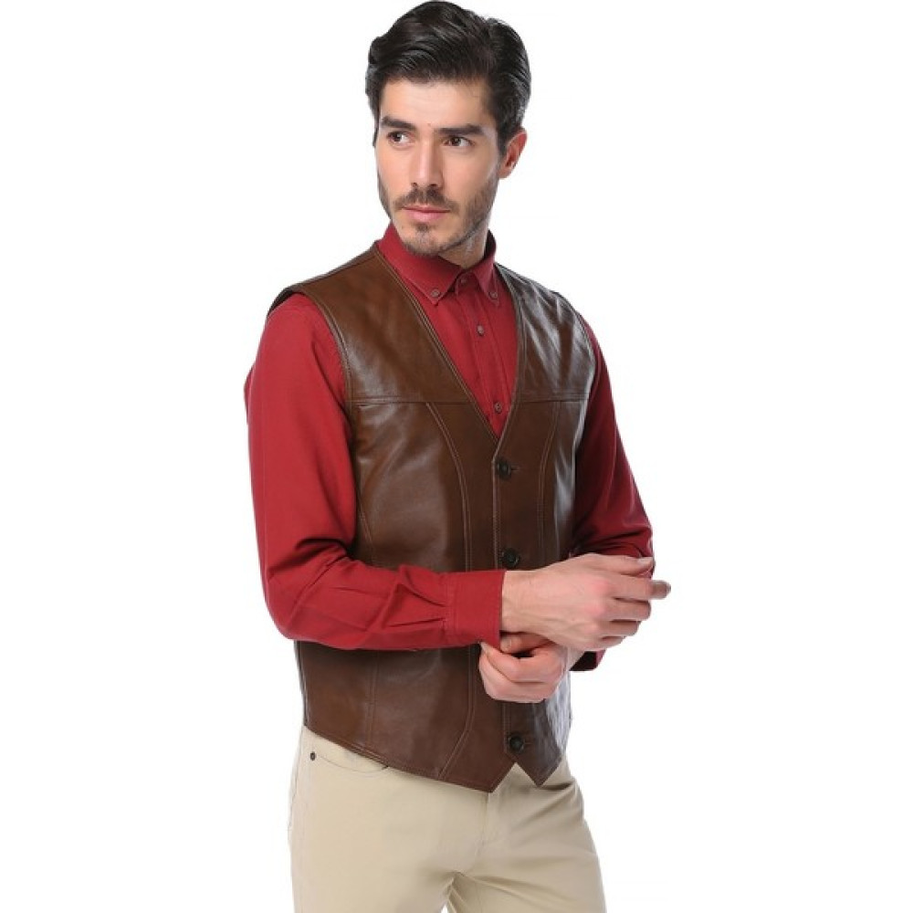 Dericlub 2145 Deri Erkek Yelek Erkek Yelek Fiyatı