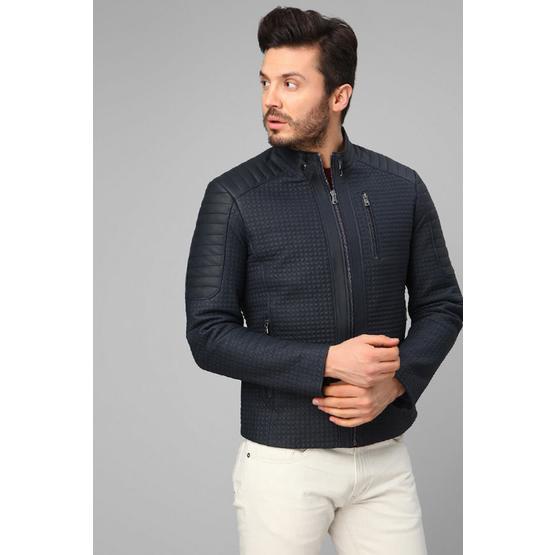 Dericlub E-1055 Lacivert Deri Erkek Mont