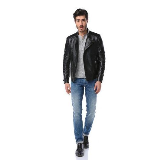 Dericlub E-1087 Siyah Erkek Deri Mont Erkek Mont Fiyatı