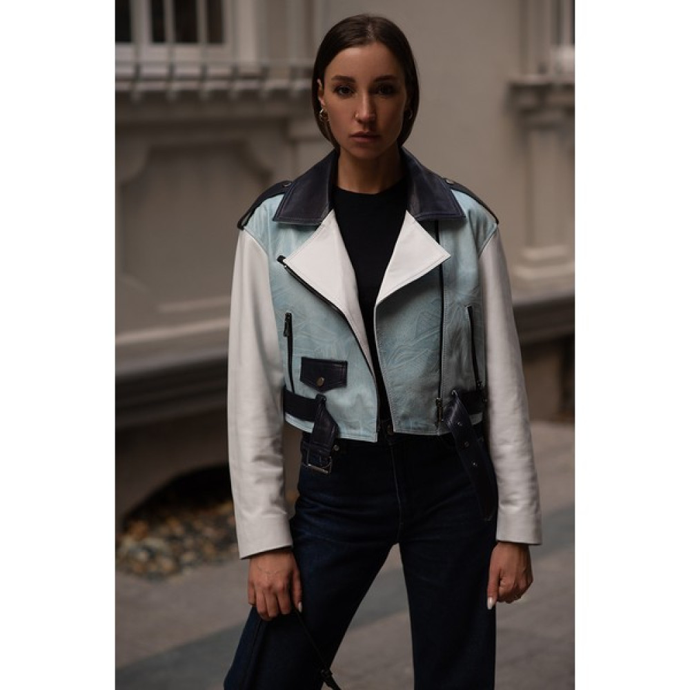 Dericlub H.quınn Crop Biker Kadın Deri Mont Bayan Mont Fiyatı