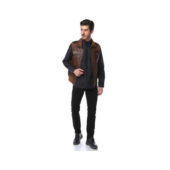 Dericlub Kapitone Camel Erkek Yelek