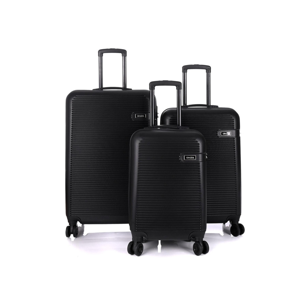 DERİEND 3000 Unisex 3lü Valiz Seti Siyah 3lü Set Beden Bavul / Valiz Fiyatı