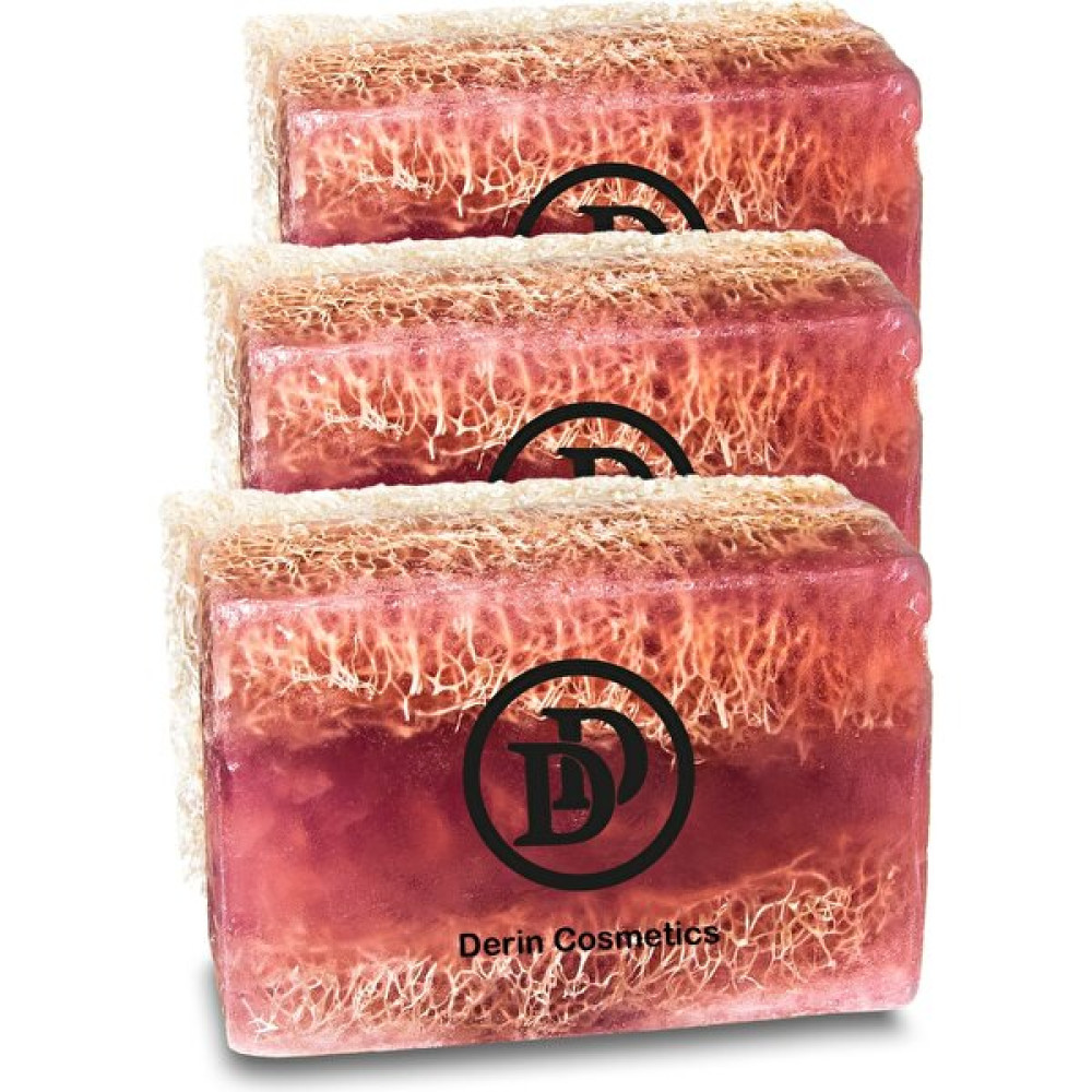 Derin Cosmetics 3'lü Paket Kolojenli (Doğal) Kabak Lifli Sabun Sabunlar Fiyatı
