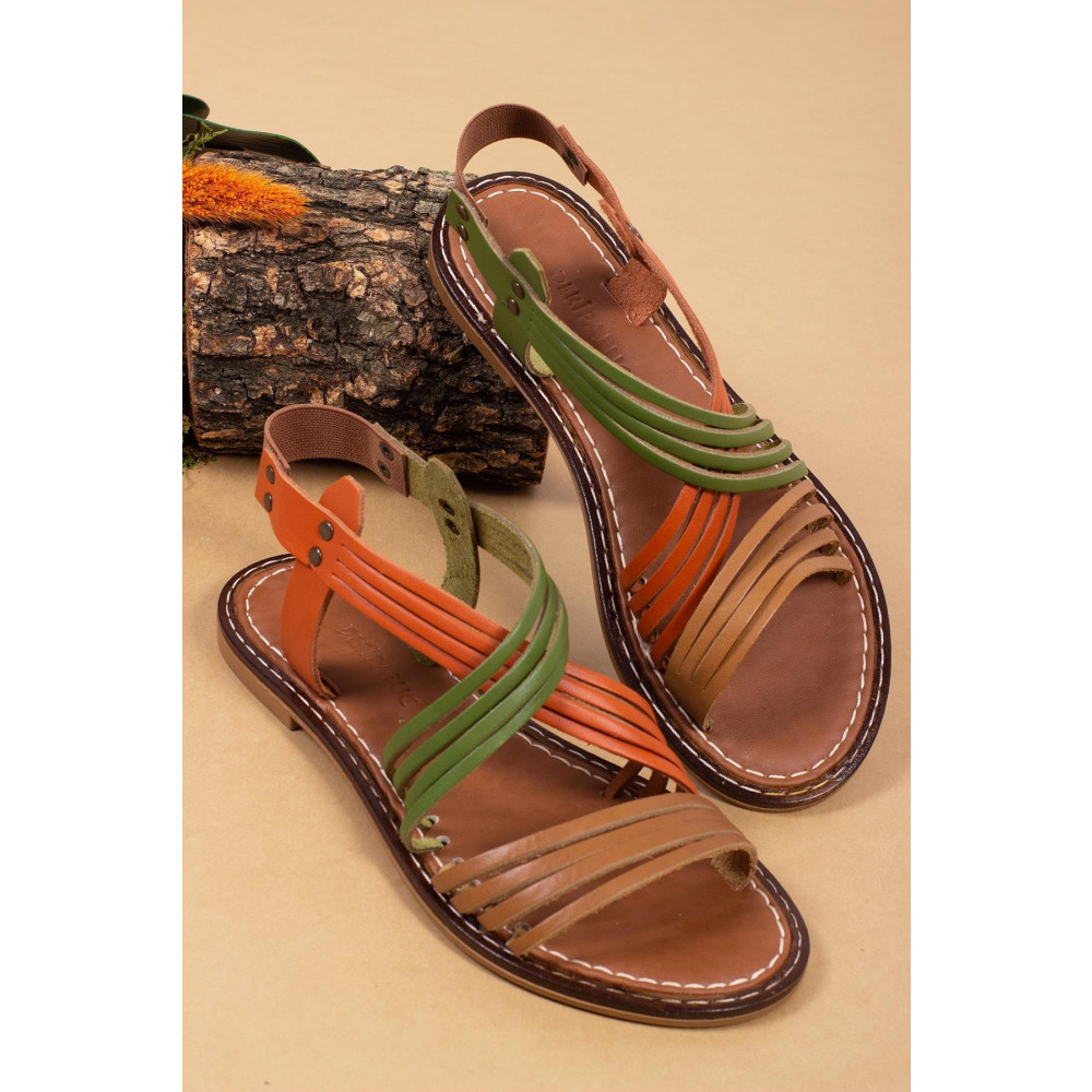 Deripabuc Hakiki Deri Multi-2 Kadın Deri Sandalet Dp28-0863 38 Beden Unisex Sandalet Fiyatı