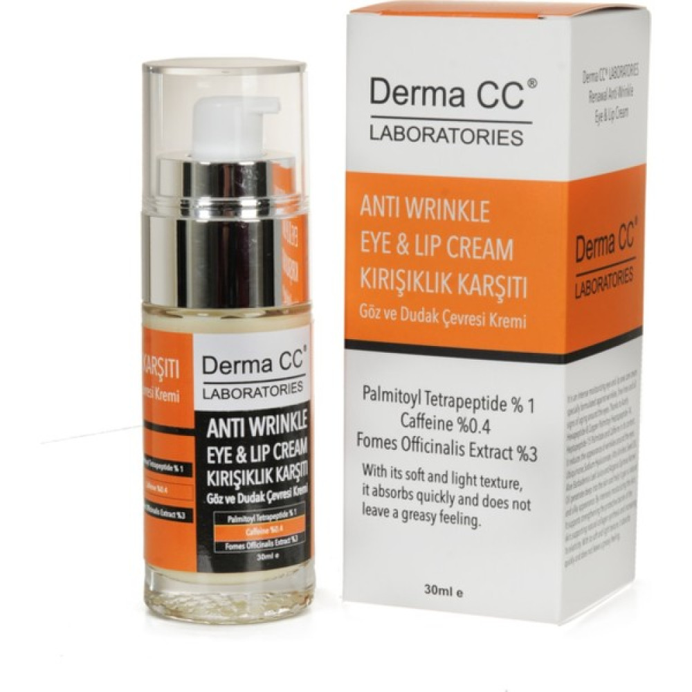 Derma cc Laboratories Anti Wrinkle Eye&lip Cream - Göz ve Dudak Çevresi Kırışık Karşıtı Krem 30 ml Göz Kremi Fiyatı