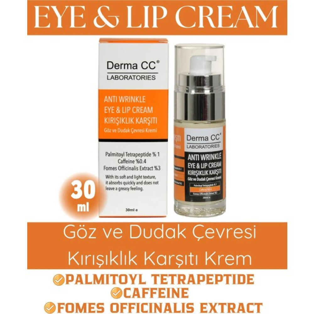 Derma cc Laboratories Kırışık Karşıtı Göz ve Dudak Çevresi Kremi 30 ml Oto Boyaları Fiyatı