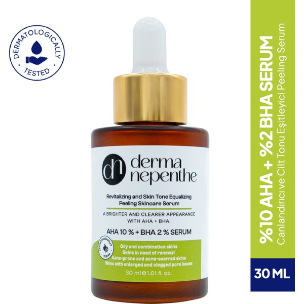 Derma Nepenthe Aha & Bha Cilt Bakım Serumu 30 ml - Canlandırıcı ve Cilt Tonu Eşitleyici Kırmızı Peeling Anti-Aging / Yaşlanma Karşıtı Fiyatı