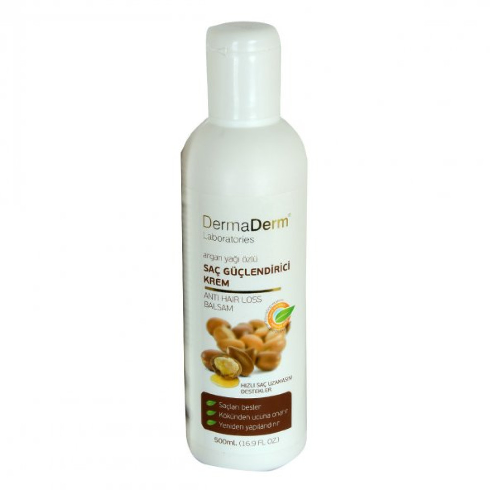 Dermaderm Argan Yagi Ozlu Sac Kremi Keratinli (Tuz Ve Paraben Icermez) 500 Ml Şampuan ve Saç Kremi Fiyatı