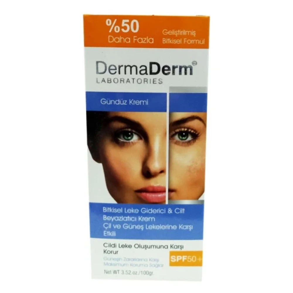 Dermaderm Bitkisel Leke Giderici Beyazlatici Gunduz Kremi 100Gr Yüz Bakım Setleri Fiyatı