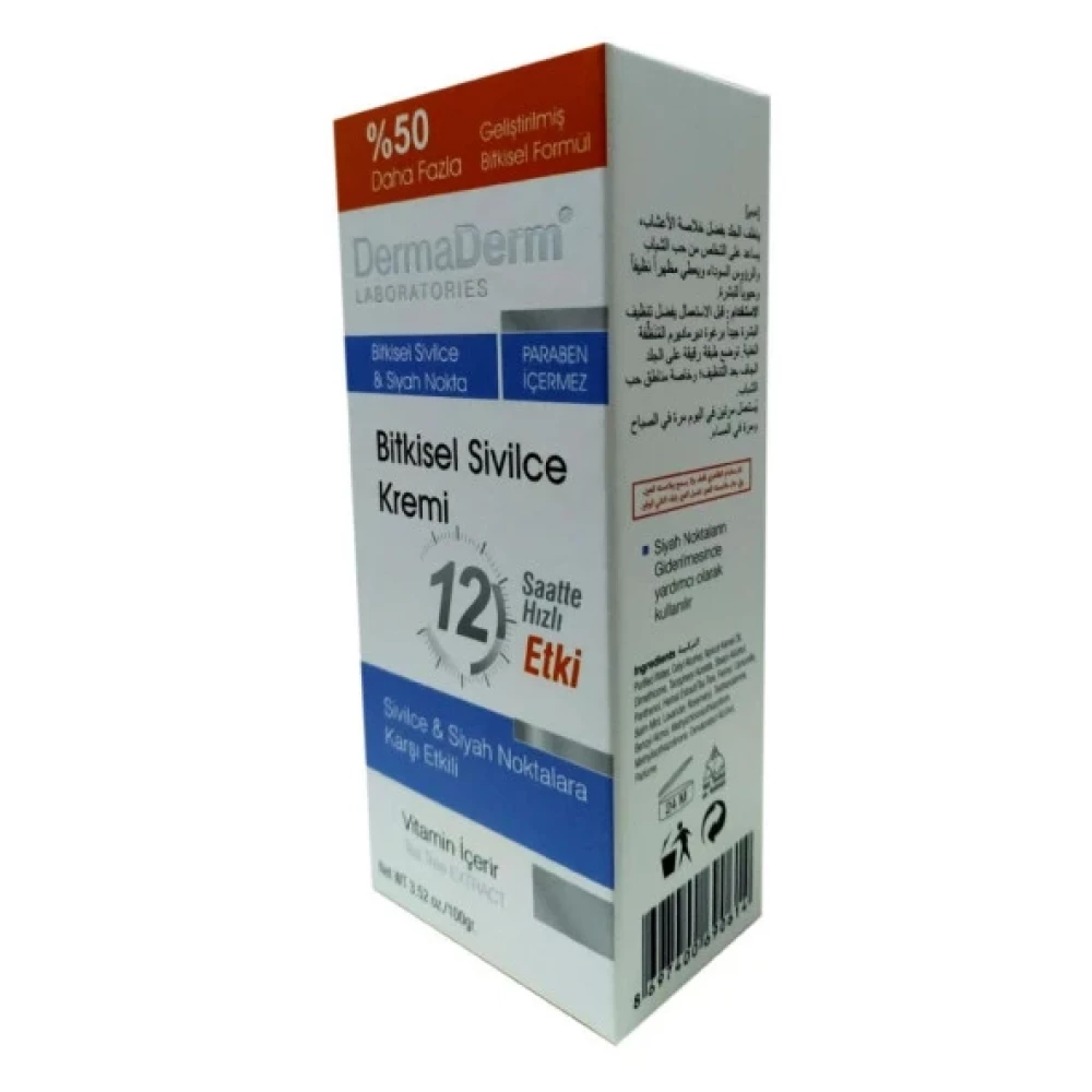 Dermaderm Bitkisel Siyah Nokta Karsiti Akne Sivilce Kremi 100Gr Yüz Bakım Setleri Fiyatı