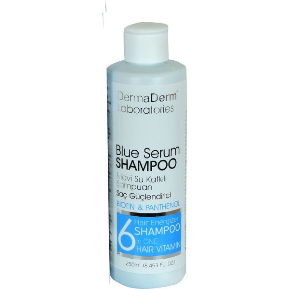 Dermaderm Mavi Serum Şampuanı Biotin Panthenol Vitamin E-Keratin 250 ml Saç Bakım Maskeleri & Serumlar & Spreyler Fiyatı
