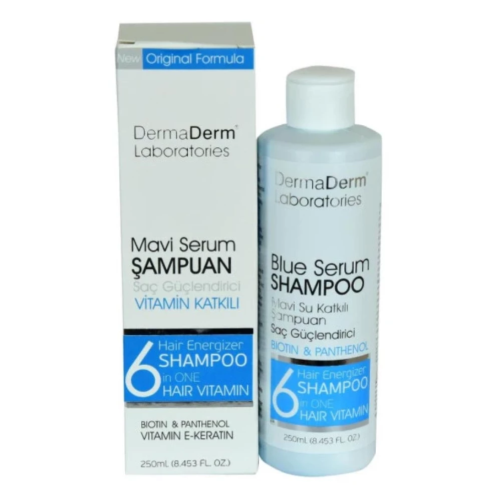 Dermaderm Mavi Serum Sampuani Guclendirici Biotin Keratin 250Ml Şampuan ve Saç Kremi Fiyatı