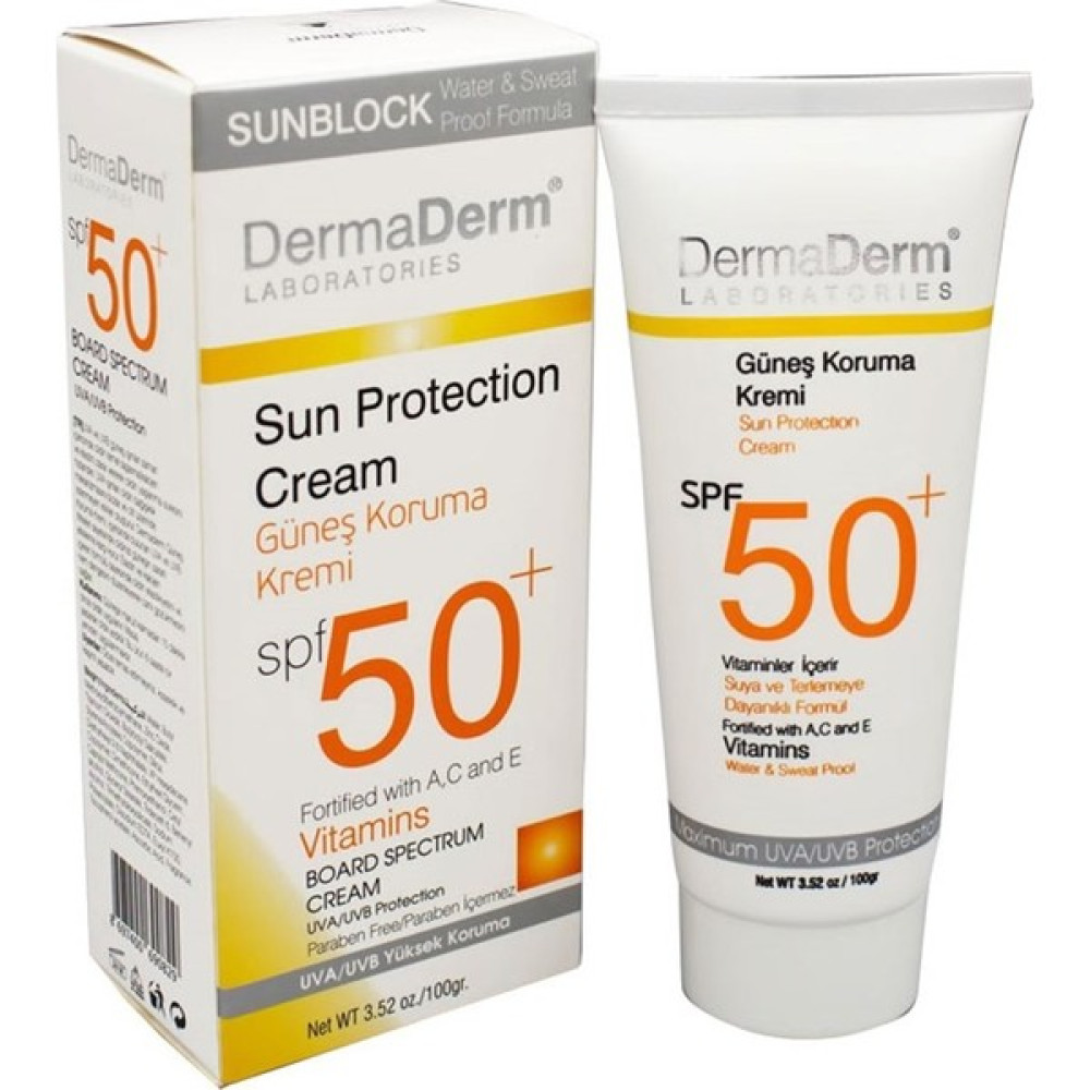 Dermaderm Spf 50 + Faktör Güneş Kremi Dermatolojik 100 ml Güneş Kremleri ve Losyonları Fiyatı