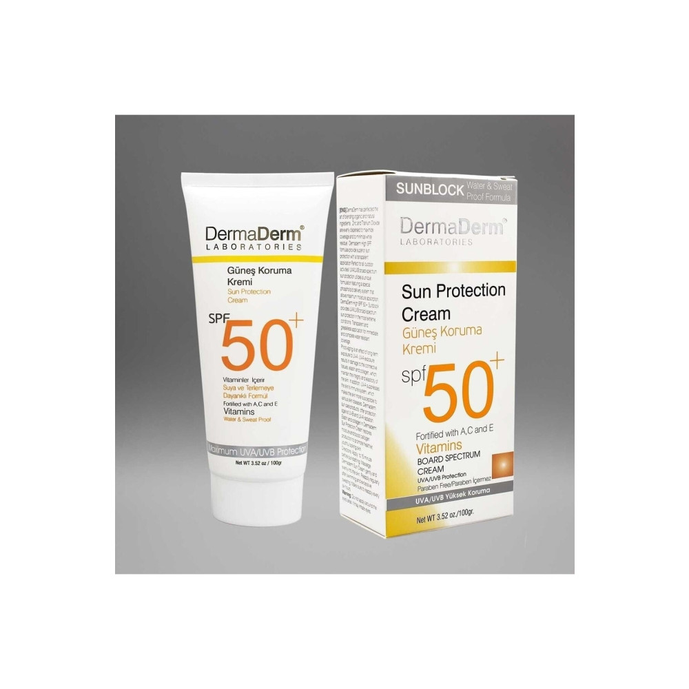DermaDerm Spf 50 Güneş Koruma Kremi 100 gr Güneş Kremleri ve Losyonları Fiyatı