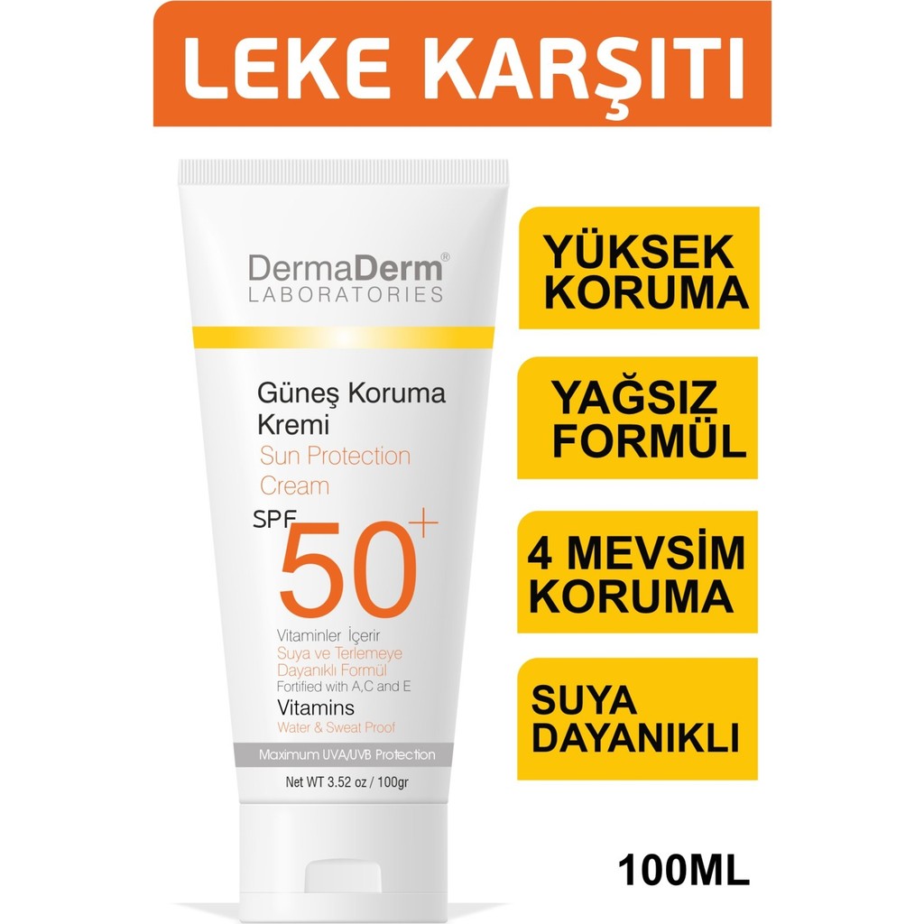 Dermaderm Spf 50+ Güneş Koruma Kremi&nbsp; Güneş Kremleri ve Losyonları Fiyatı