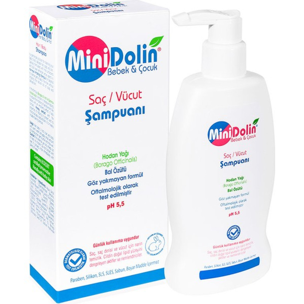 Dermadolin Minidolin Bebek ve Çocuk Saç Vücut Şampuanı 250ML Şampuan ve Saç Kremi Fiyatı