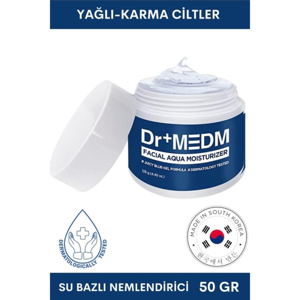 Dermal Dr+Medm Facial Aqua Yağlı ve Karma Ciltler Için Nemlendirici Krem 125 gr Nemlendiriciler Fiyatı