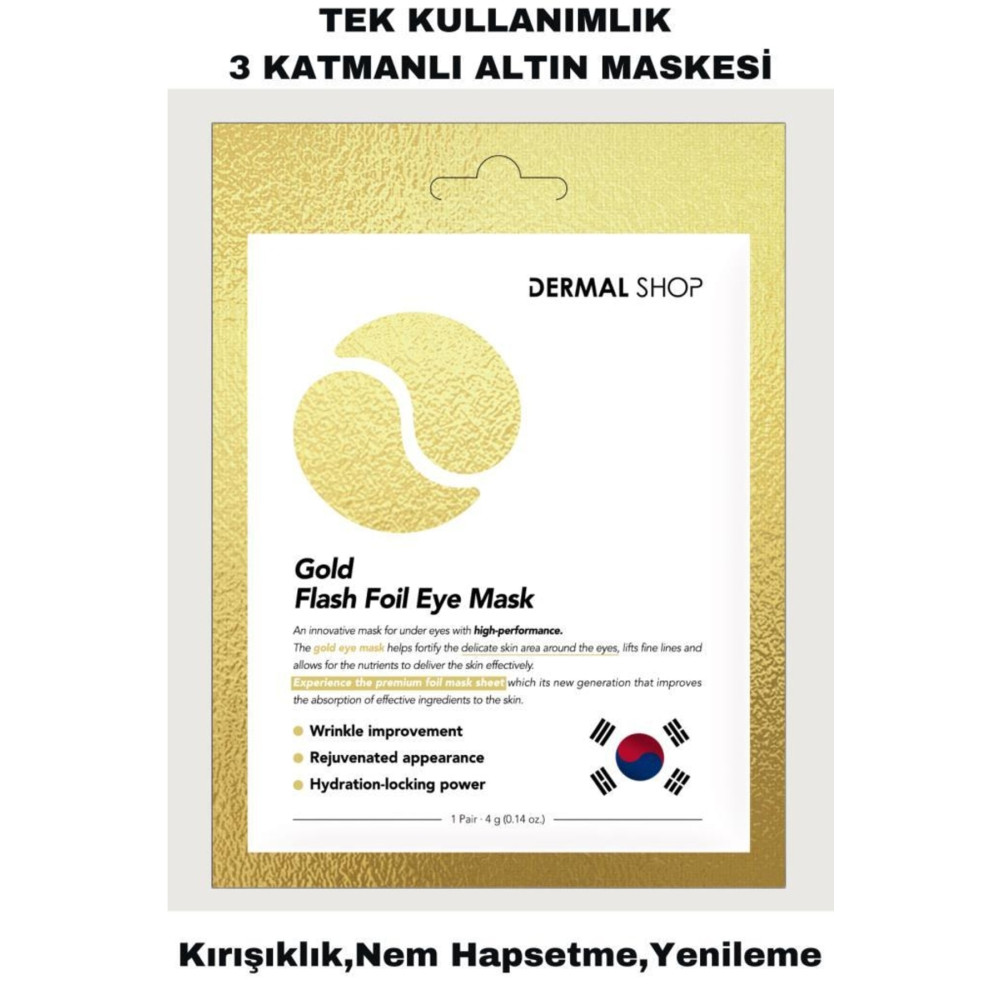 Dermal Gold Flash Foil Göz Maskesi 4 Gr Cilt ve Yüz Bakımı Fiyatı