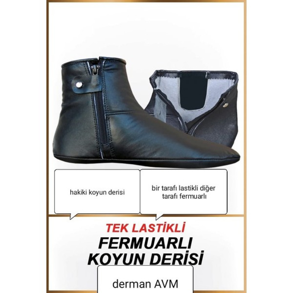 Derman Hakiki Deri Mest Tek Tarafı Lastikli Mest Koyun Derisi Mest Mes Çorap (Outdoor) Fiyatı