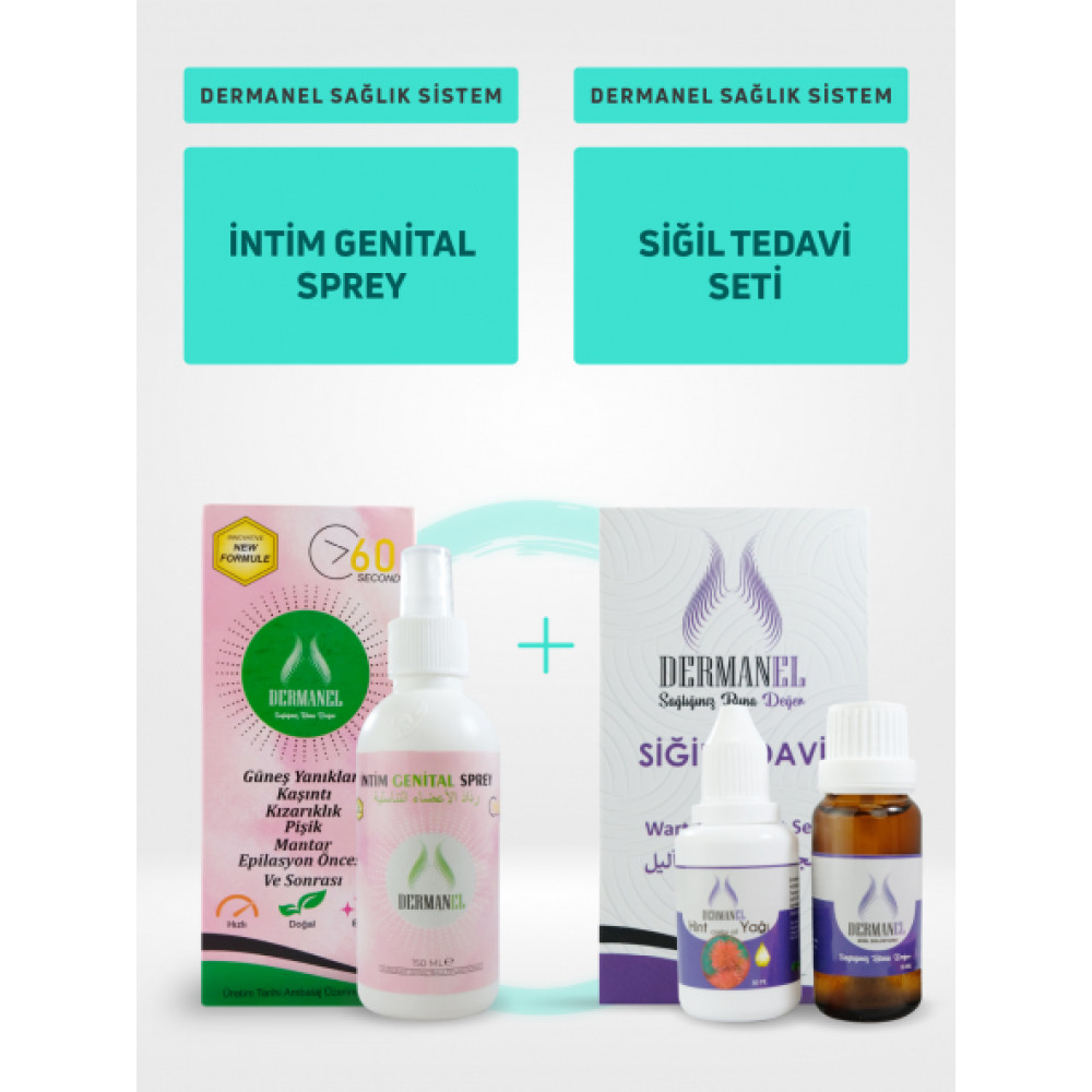Dermanel Intim Sprey+Dermanel Sigil Tedavi Seti Genital Bölge Temizliği Fiyatı