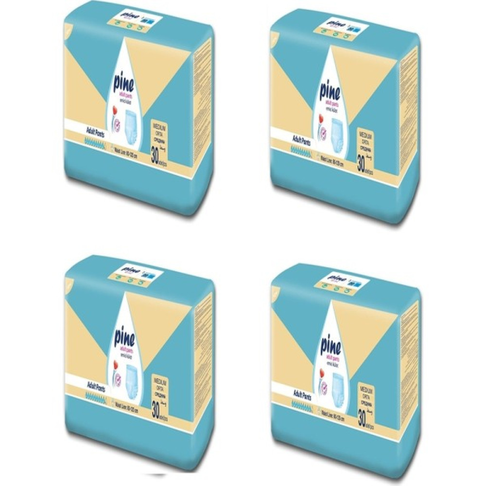 Dermaped Külotlu Hasta Bezi Orta Boy Medium Avantaj Paket 30*4 Paket 120 Adet Hasta Bezleri ve Temizliği Fiyatı