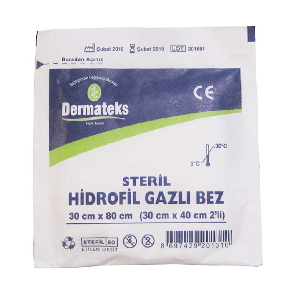 Dermateks Gazlı Bez 30 x 80 cm Futbol Malzemeleri Fiyatı