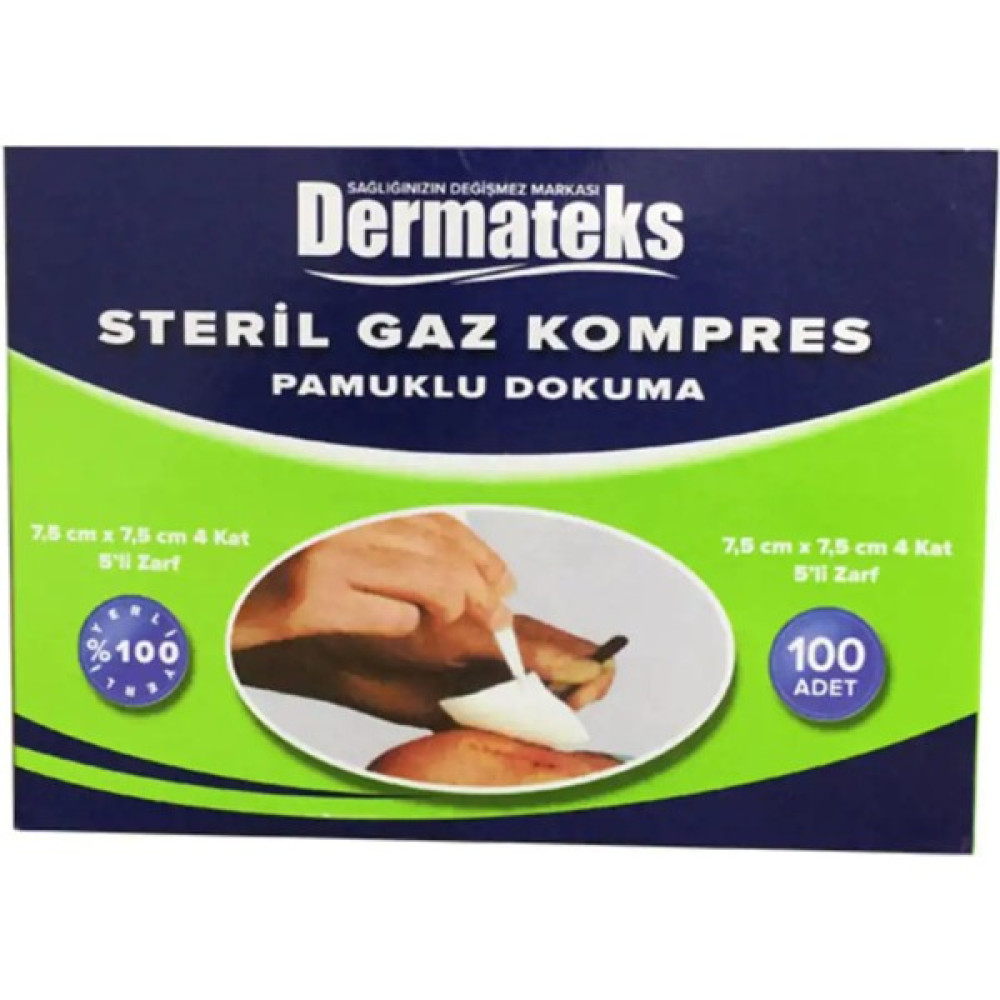 Dermateks Steril Gaz Kompres 7.5x7.5 100 Adet 5 Kutu Oto Boyaları Fiyatı