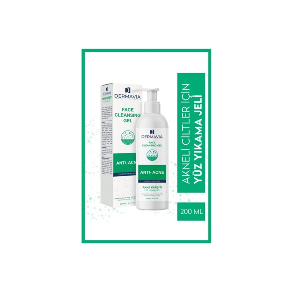 Dermavia Akne Karşıtı Yüz Yıkama Jeli 200 ml - Peeling Salisilik Asit Yağ Dengesini Eşitler Zinc Cilt ve Yüz Bakımı Fiyatı
