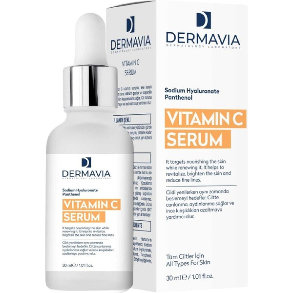 Dermavia Aydınlatıcı Leke Karşıtı Vitamin C Serumu Parlak Dayanıklı Görünüm 30 ml Anti-Aging / Yaşlanma Karşıtı Fiyatı
