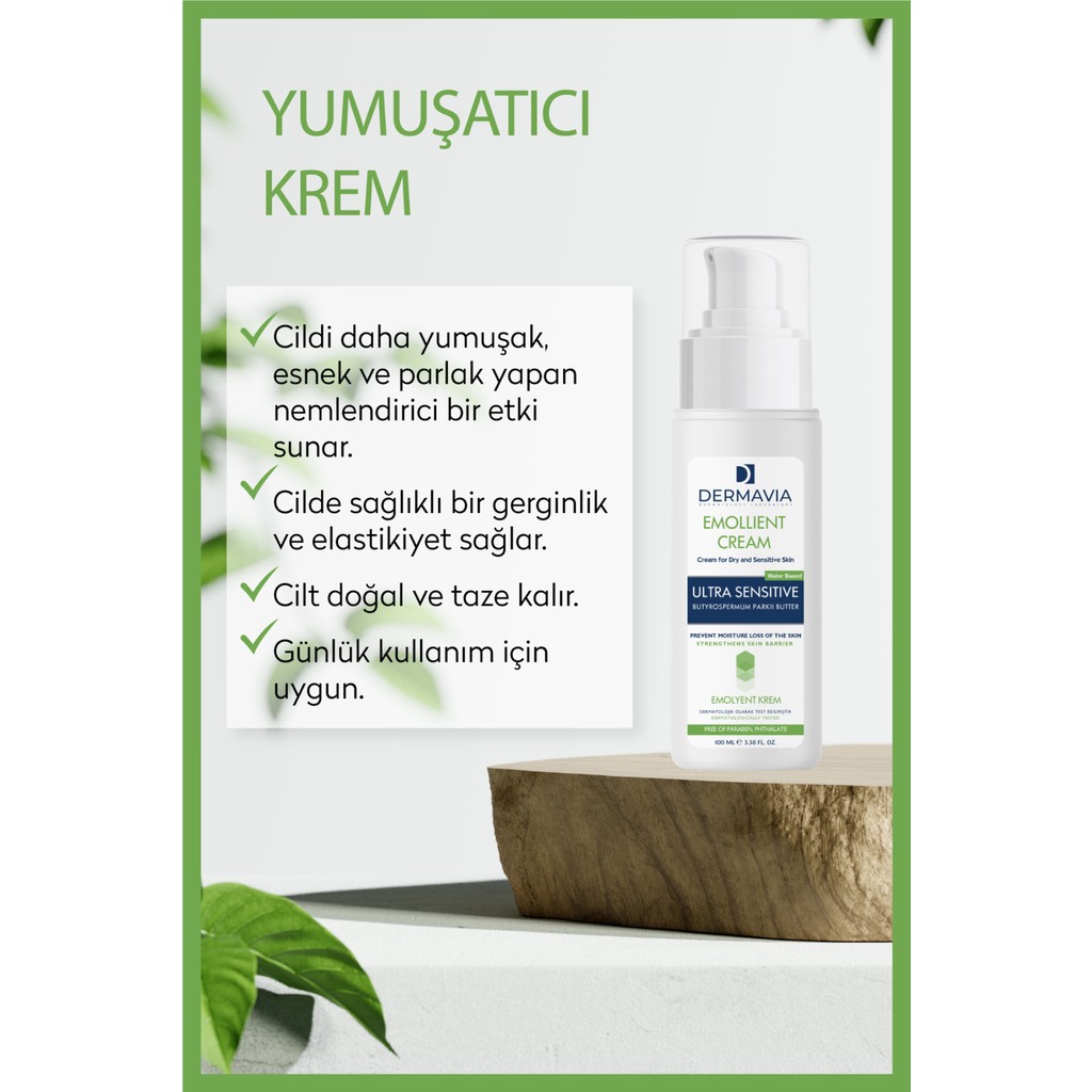 Dermavia Kuru ve Hassas Ciltler Için Emolyent Krem 100 ml Nemlendiriciler Fiyatı