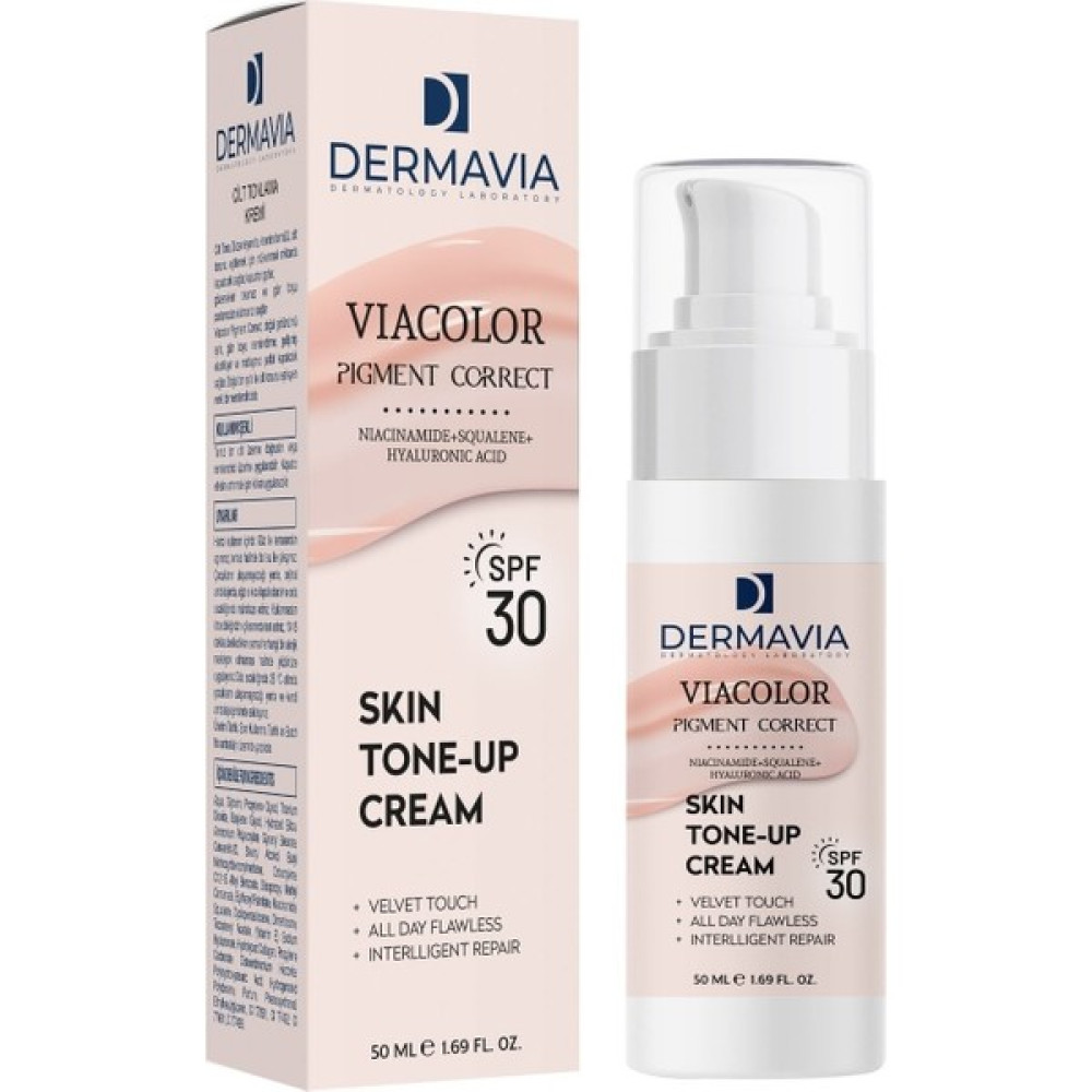 Dermavia Viacolor Pigment Correct Spf +30 Cilt Tonlama Kremi Gün Boyu Etkili Cilt ve Yüz Bakımı Fiyatı