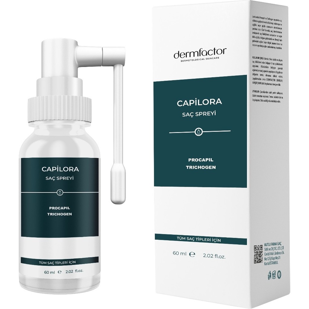 Dermfactor Capilora Saç Spreyi 60 ml Güçlendirici Etki ile Tüm Saç Tipleri için Procapil İçerir Diğer Fiyatı