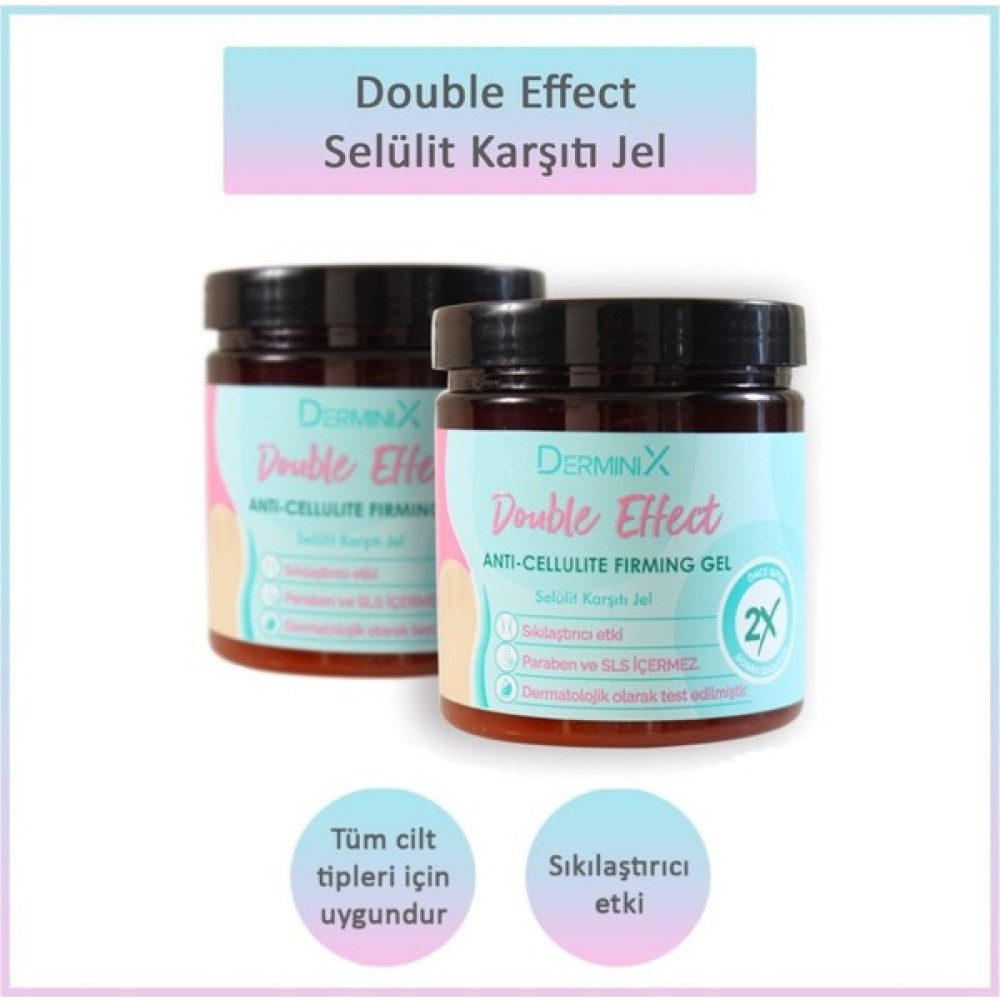 Derminix 2 Adet 250 ml Double Effect Selülit Karşıtı Jel Vücut Sıkılaştırıcı ve İncelticiler Fiyatı