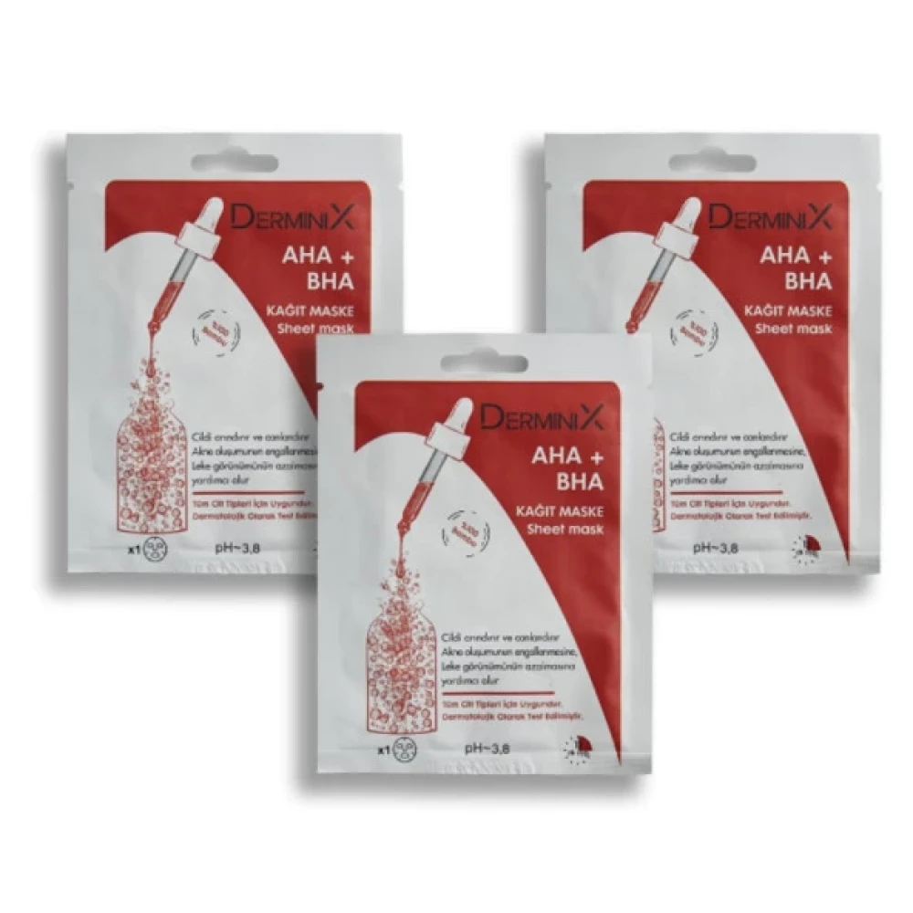 Derminix 3Lü Aha+Bha Maske Seti Cilt ve Yüz Bakımı Fiyatı