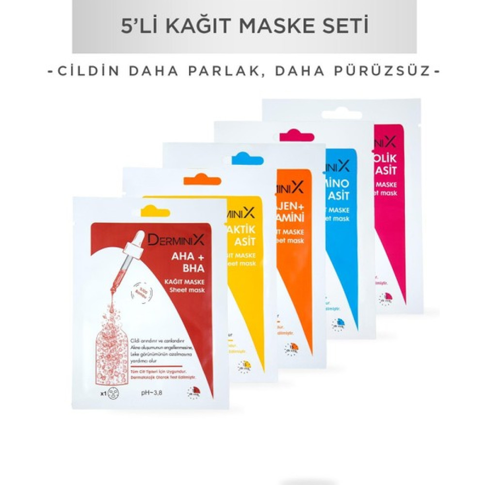 Derminix 5'li Kağıt Maske Serisi Oto Boyaları Fiyatı