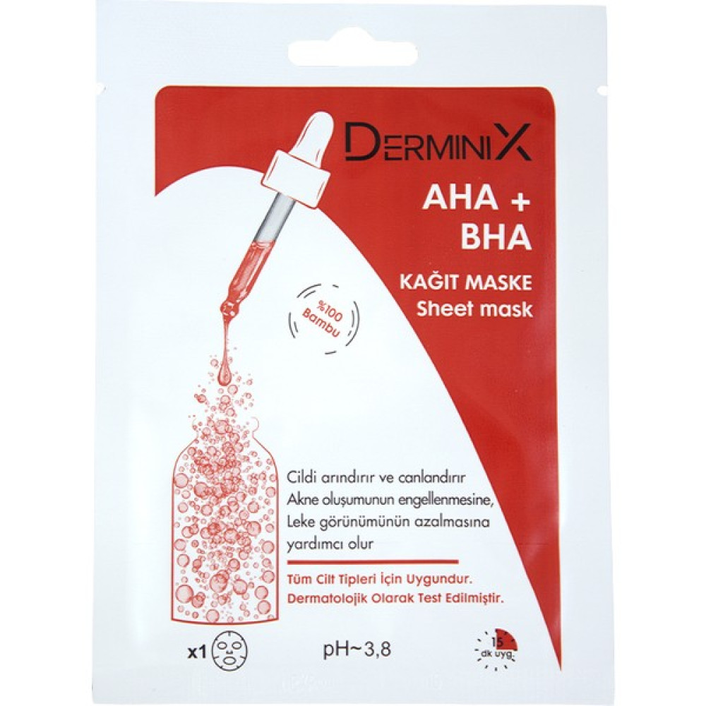 Derminix Aha + Bha Kağıt Maske Maskeler Fiyatı