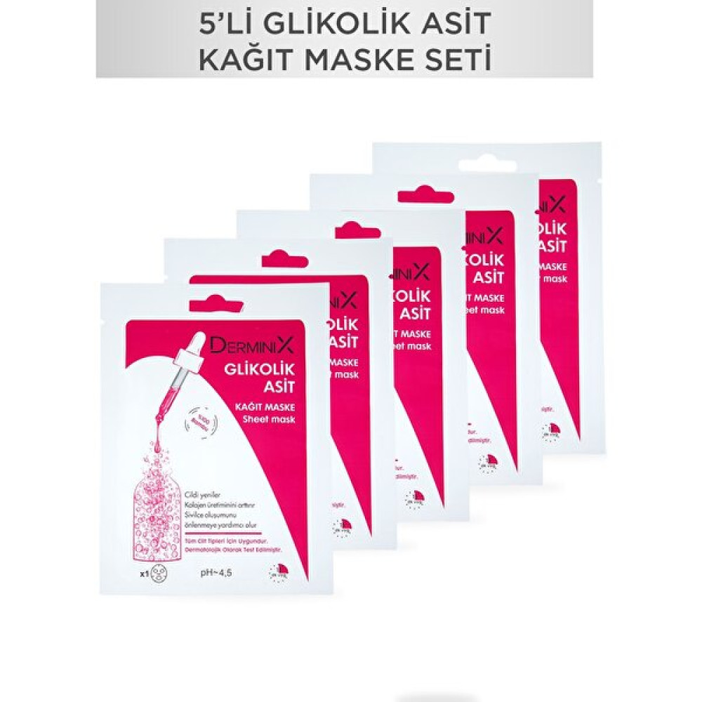 Derminix Derminix glikolik Asit Kağıt Maske 5 Adet Maskeler Fiyatı