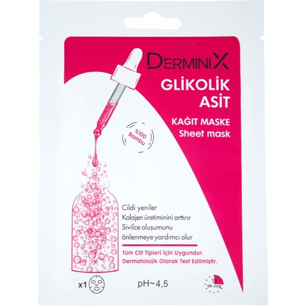 Derminix Glikolik Asit Kağıt Maske Maskeler Fiyatı