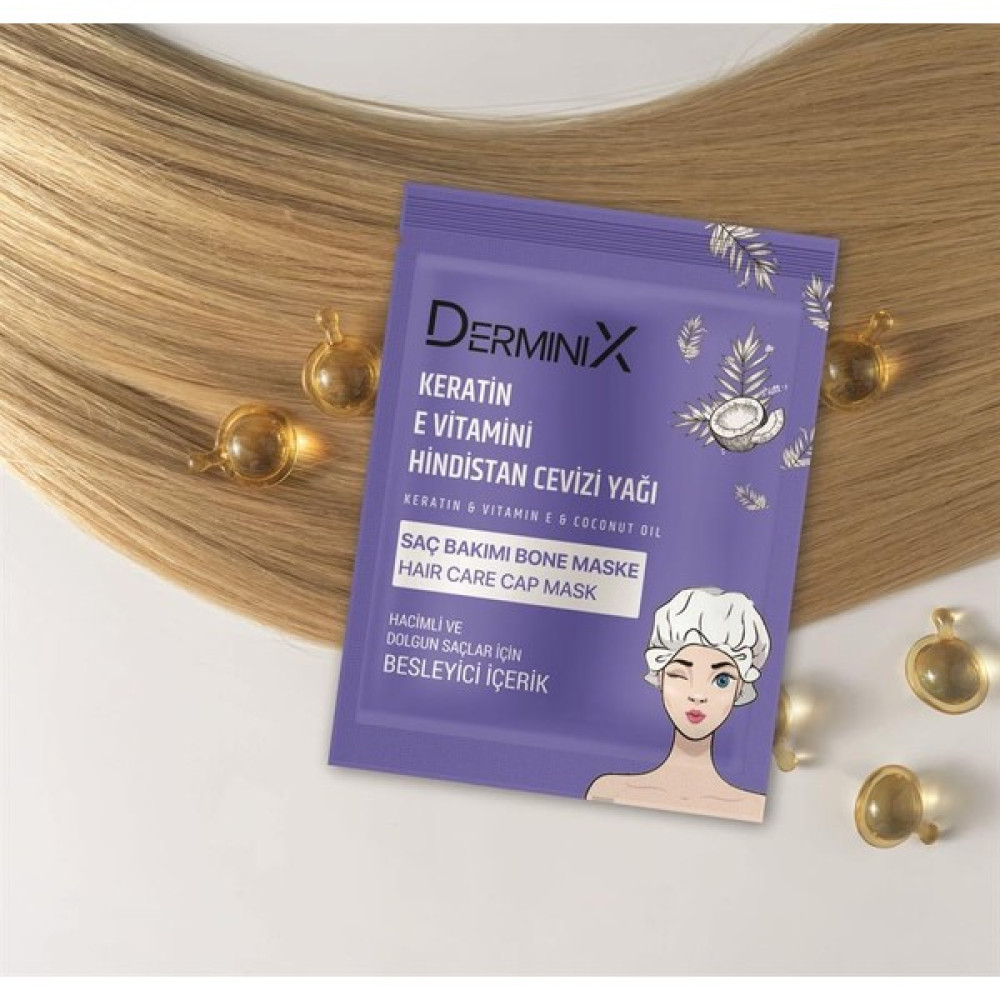 Derminix Keratin & E vitamini & Hindistan Cevizi Yağı Bone Saç Maskesi Saç Bakım Maskeleri & Serumlar & Spreyler Fiyatı