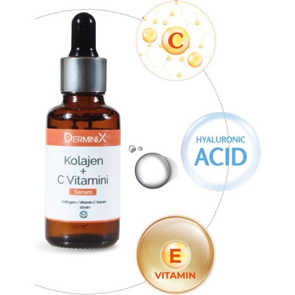 Derminix Kolajen + C Vitamini Serum 30 ML Anti-Aging / Yaşlanma Karşıtı Fiyatı