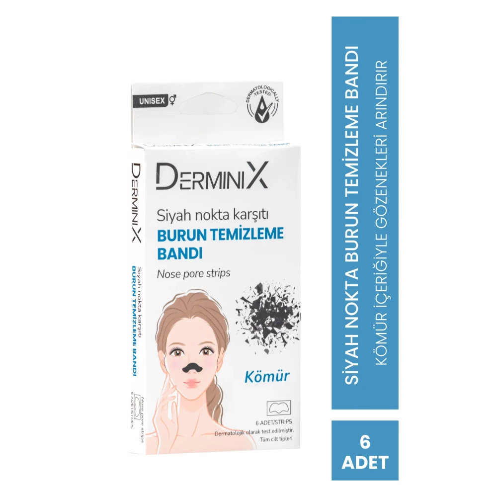 DERMİNİX SİYAH NOKTA VE BURUN TEMİZLEME BANDI - KÖMÜRLÜ Diğer Fiyatı